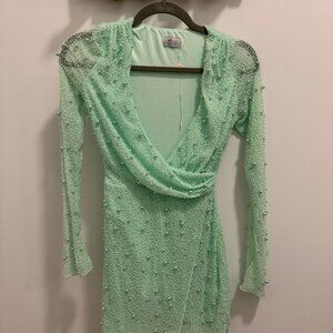 Oh Polly Green Mini Dress